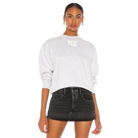 T by Alexander Wang Tops - New Alexander Wang logo foundation terry crewneck sweatshirt S
